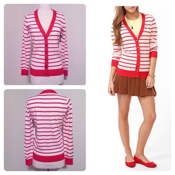 Forever 21 Striped Cardigan Size S NEW - Picture 4 of 4